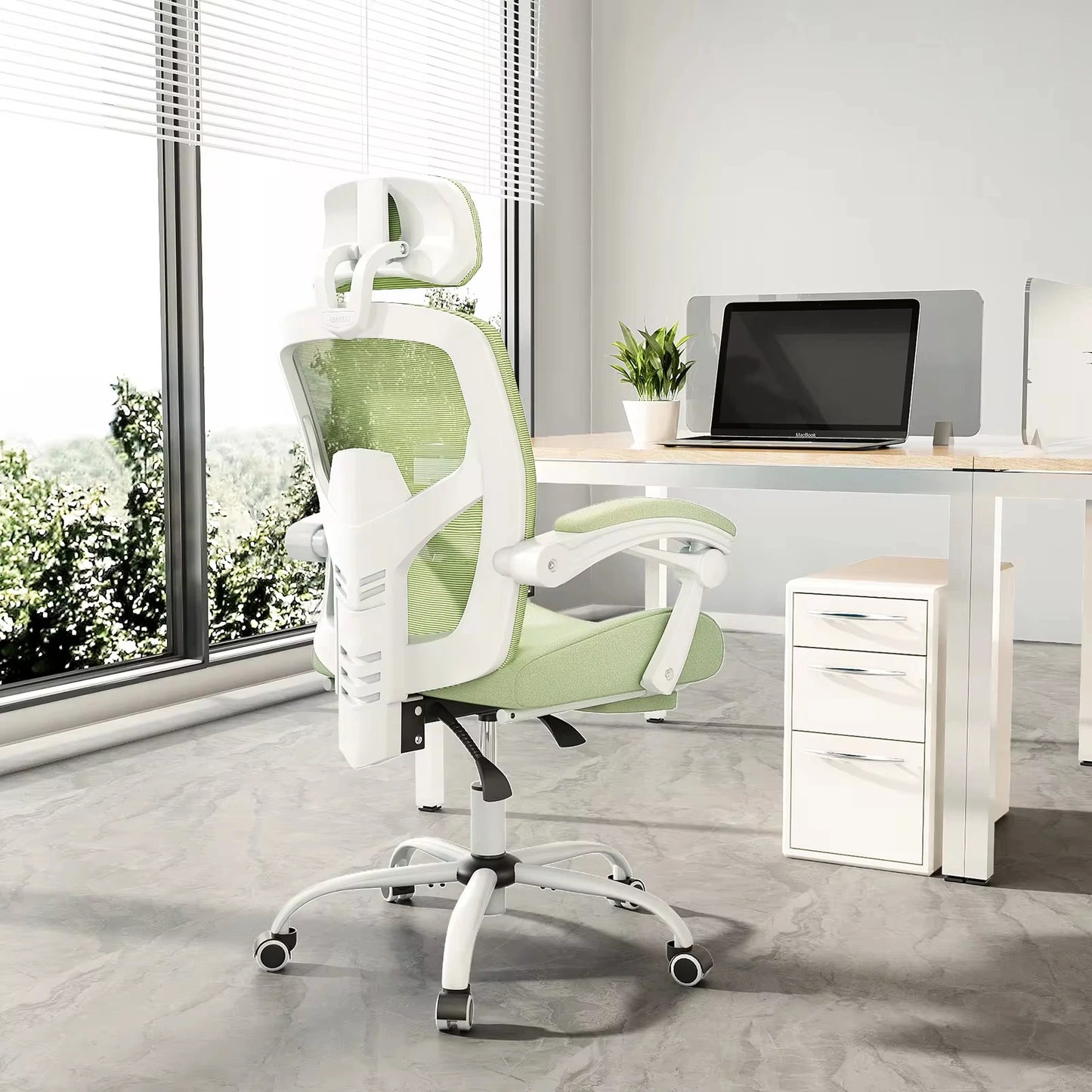 Ergonomic Reclining Computer Chair with Lumbar Support Pillow