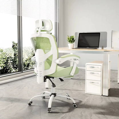 Ergonomic Reclining Computer Chair with Lumbar Support Pillow