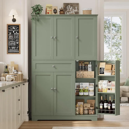 68" Tall Kitchen Pantry Storage Cabinet