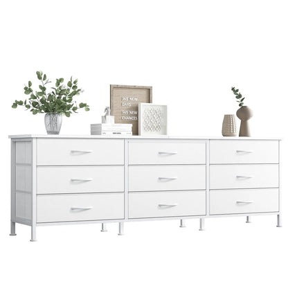 Long Entertainment Center Up to 75 Inch TV Storage Drawers
