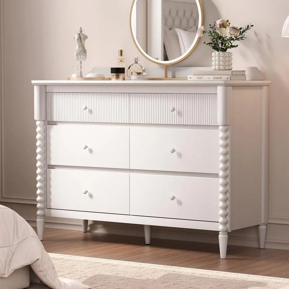 Kids Wood Dresser with Large Storage Drawers