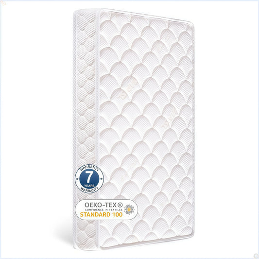 Dual-Sided Crib Mattress – 52" x 27.6" x 5", Fits Standard Full-Size Cribs & Toddler Beds