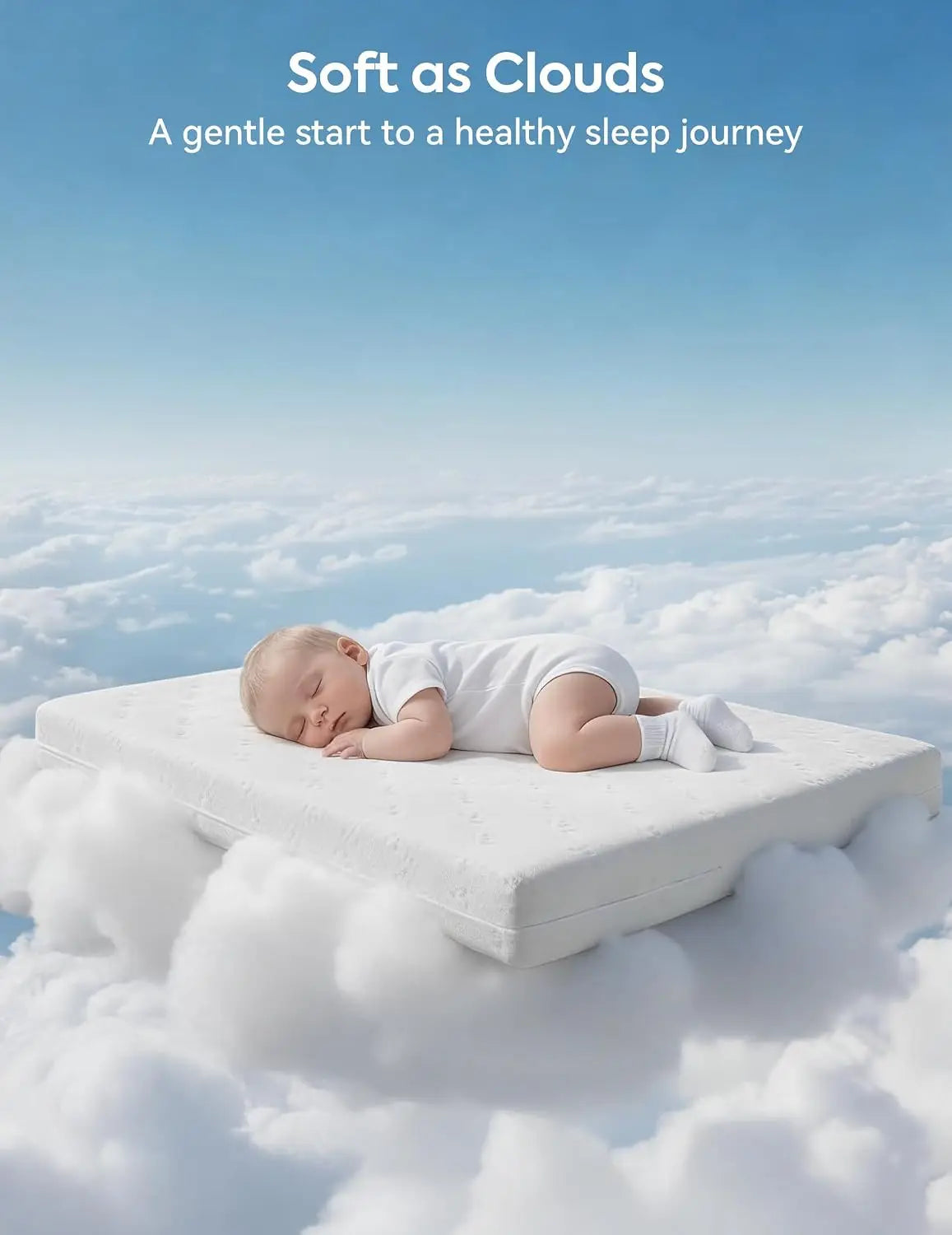 Dual Sided Crib Mattress with Breathable Memory Foam