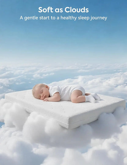 Dual Sided Crib Mattress with Breathable Memory Foam