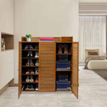 Modern Shoe Cabinet with Doors, Large Capacity for 30 Pairs