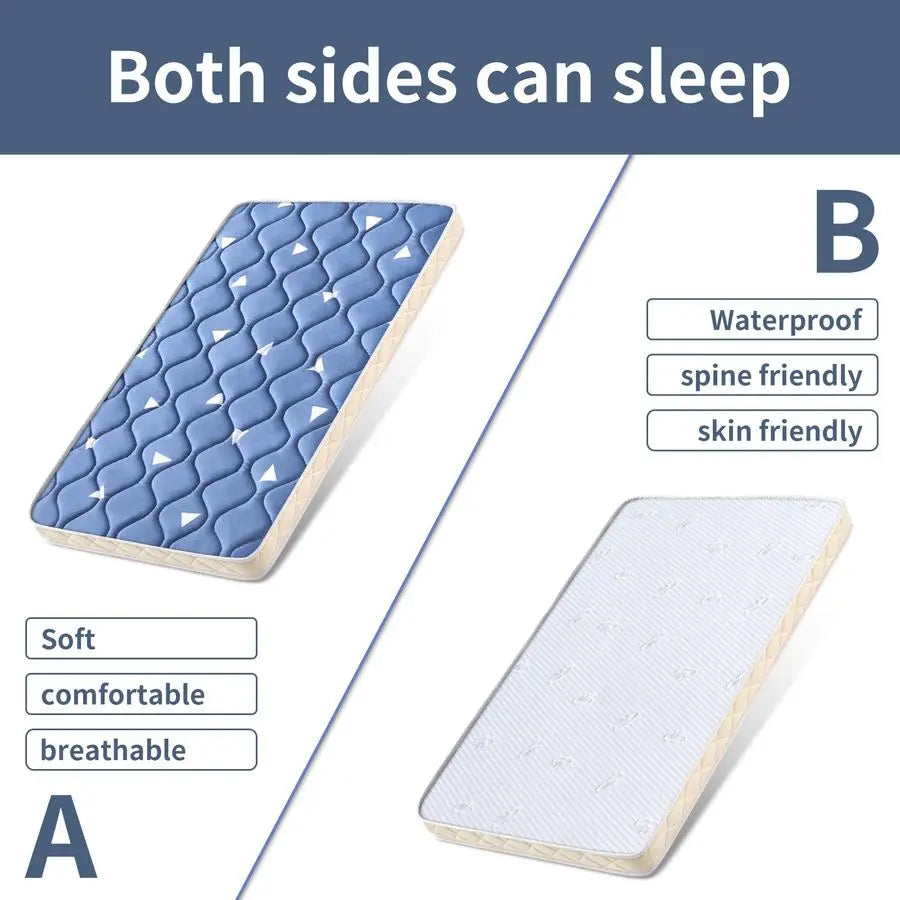Comfort Premium Foam, Noiseless and Odorless, Hypoallergenic Small Crib or Bassinet Mattress
