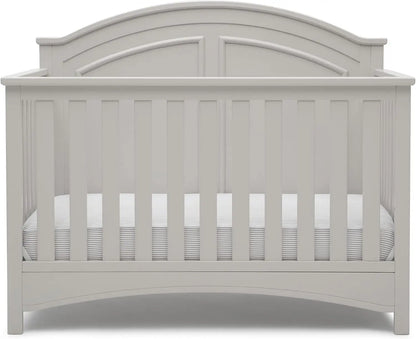 6-in-1 Convertible Crib with Adjustable Height for Baby Safety