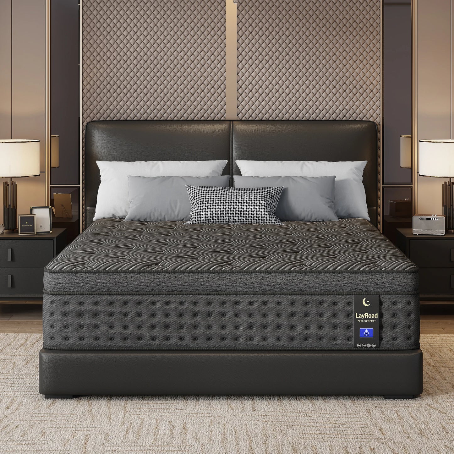 Breathable Medium Firm 12IN Gel Memory Foam Mattress