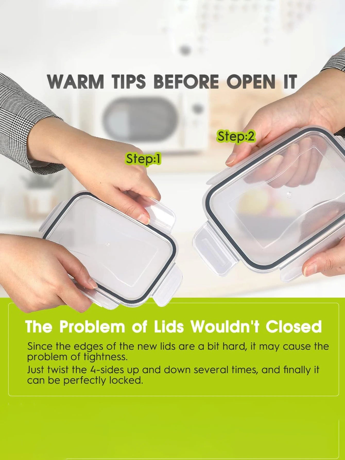 24pcs moisture-proof airtight food storage containers