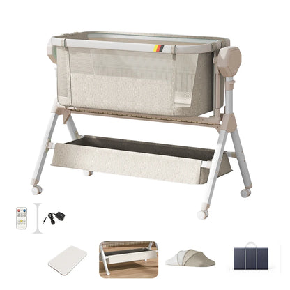 Automatic Rocking Bassinet with Music and Soft Mattress