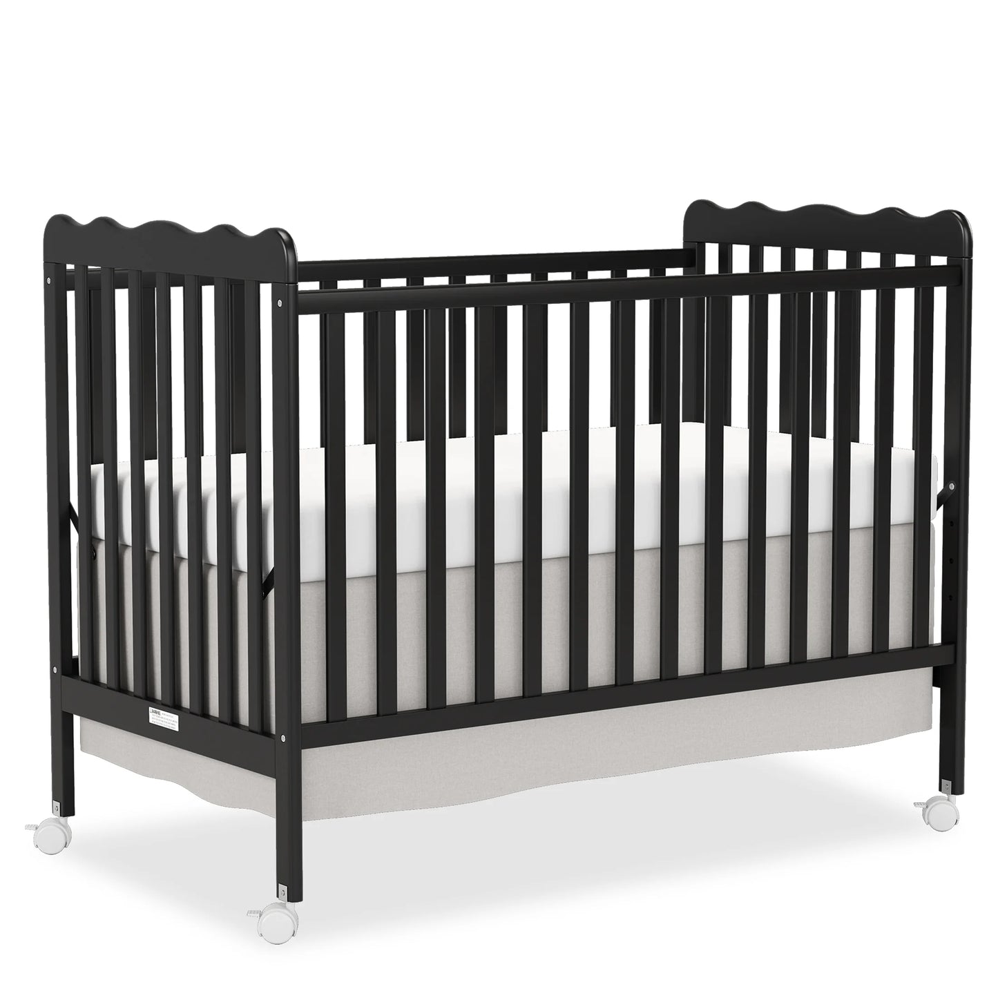 4-in-1 Convertible Wooden Baby Crib w/ 3 Adjustable Heights