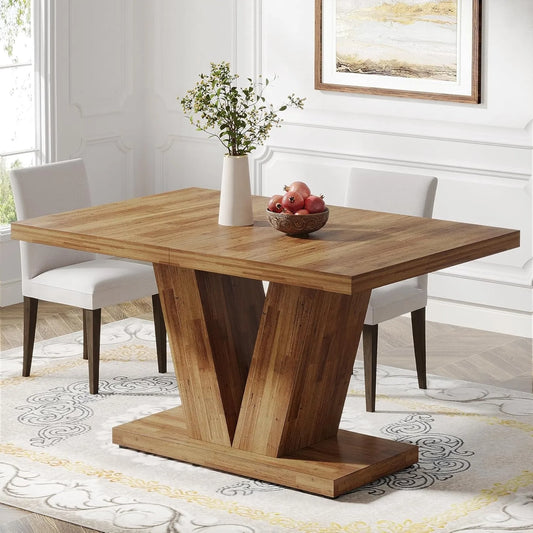 47-Inch Dining Table Seats 4 with Heavy Duty Pedestal