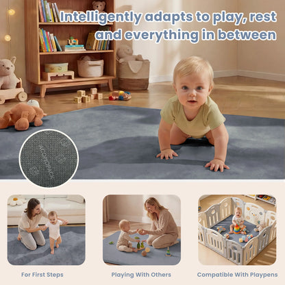 Thick Memory Foam Baby Play Mat for Tummy Time