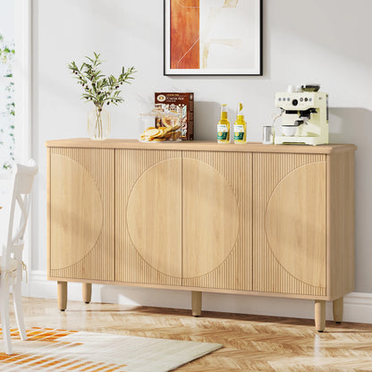 Modern Storage Cabinet Sideboard Buffet Table with Doors