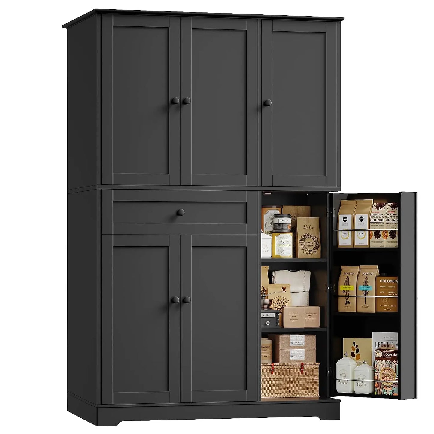 68" Tall Kitchen Pantry Storage Cabinet