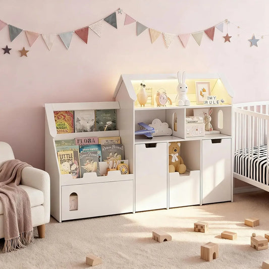 Castle Shaped Toy Storage Organizer with Removable Drawers