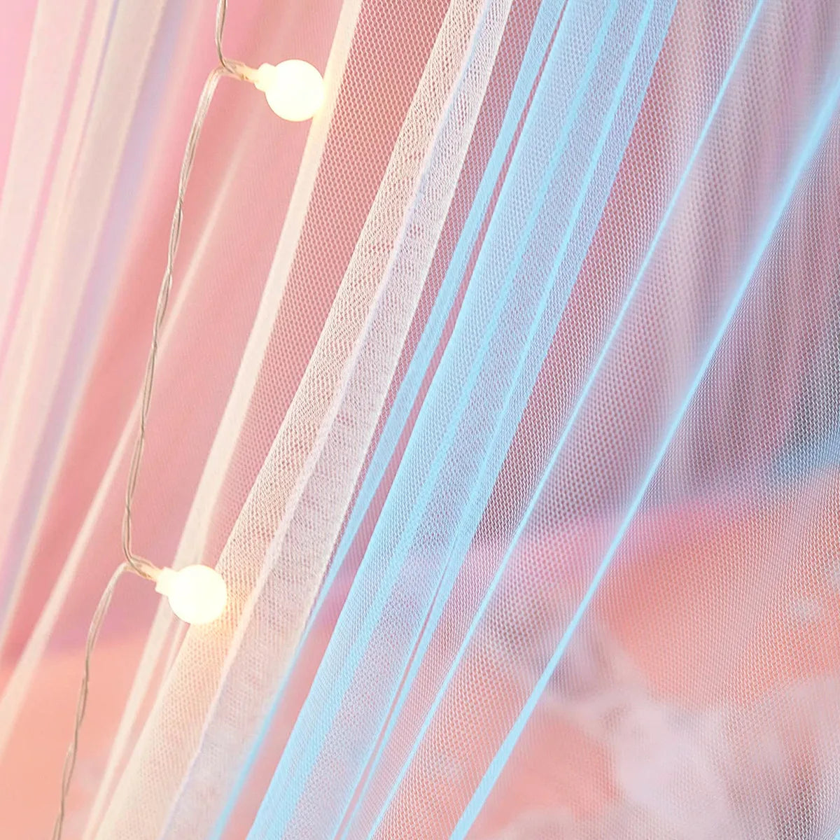 Dome Rainbow Princess Bed Canopy or Tent for Kids
