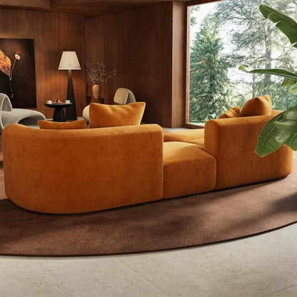 116" Modular Sectional Couches with Ottoman