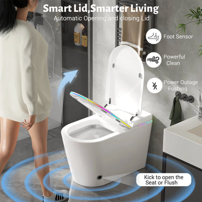 Smart Bidet Toilet Seat with Heated Seat & Warm Air Dryer
