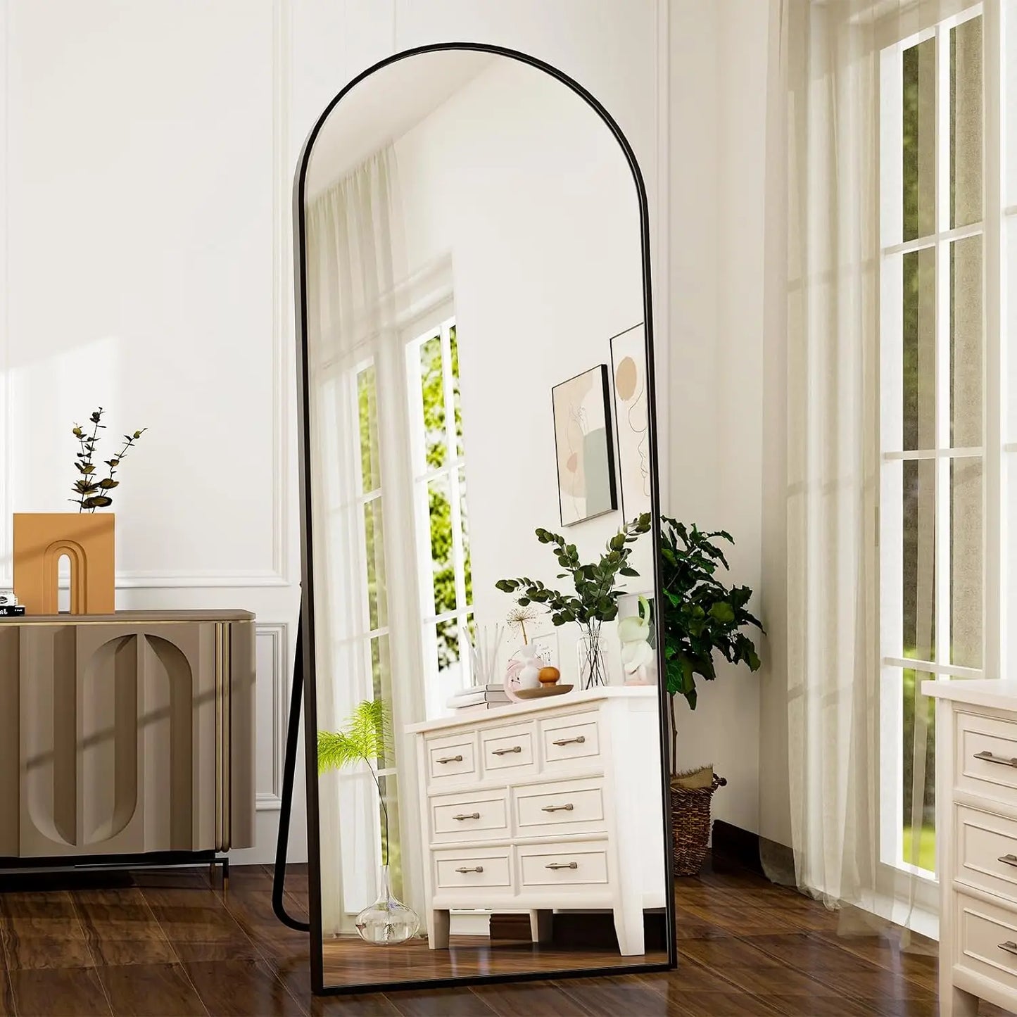 21 x 64 inch Arched Full Length High-Definition Mirror