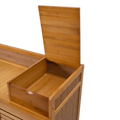 Modern Shoe Cabinet with Doors, Large Capacity for 30 Pairs