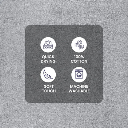 10 Piece Cotton Towel Set, Soft Absorbent & Quick Dry