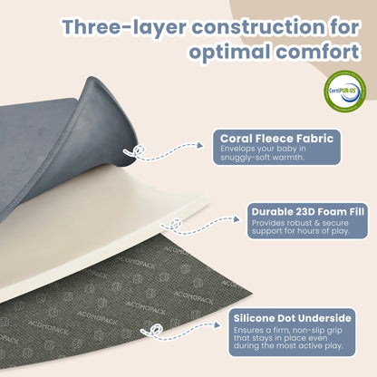 Thick Memory Foam Baby Play Mat for Tummy Time