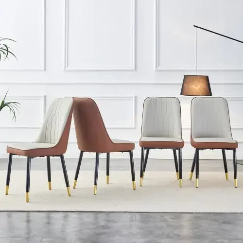 Set of 4, Leather Dining/Kitchen Chairs