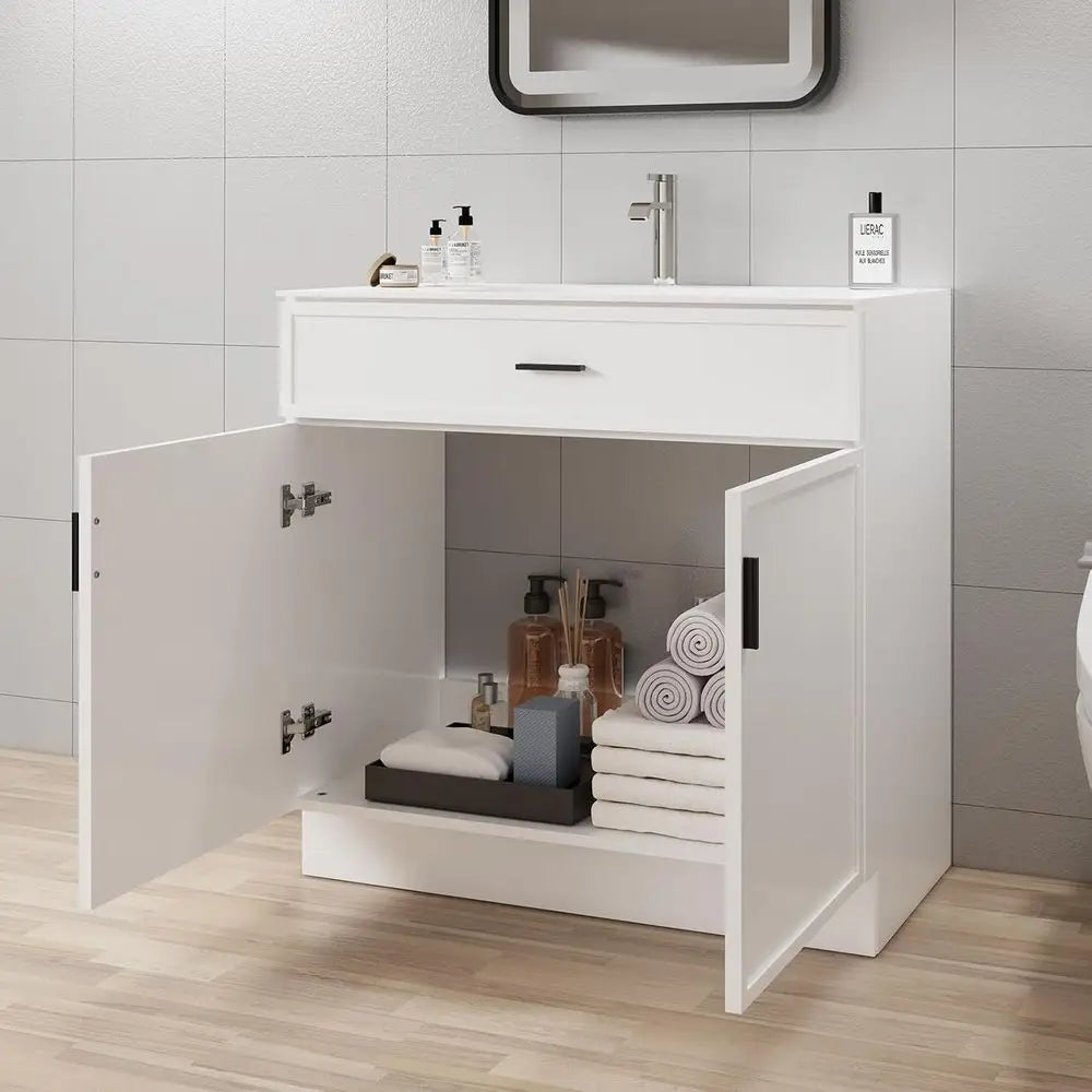 36 Inch Freestanding Wooden Bathroom Vanity with Sink