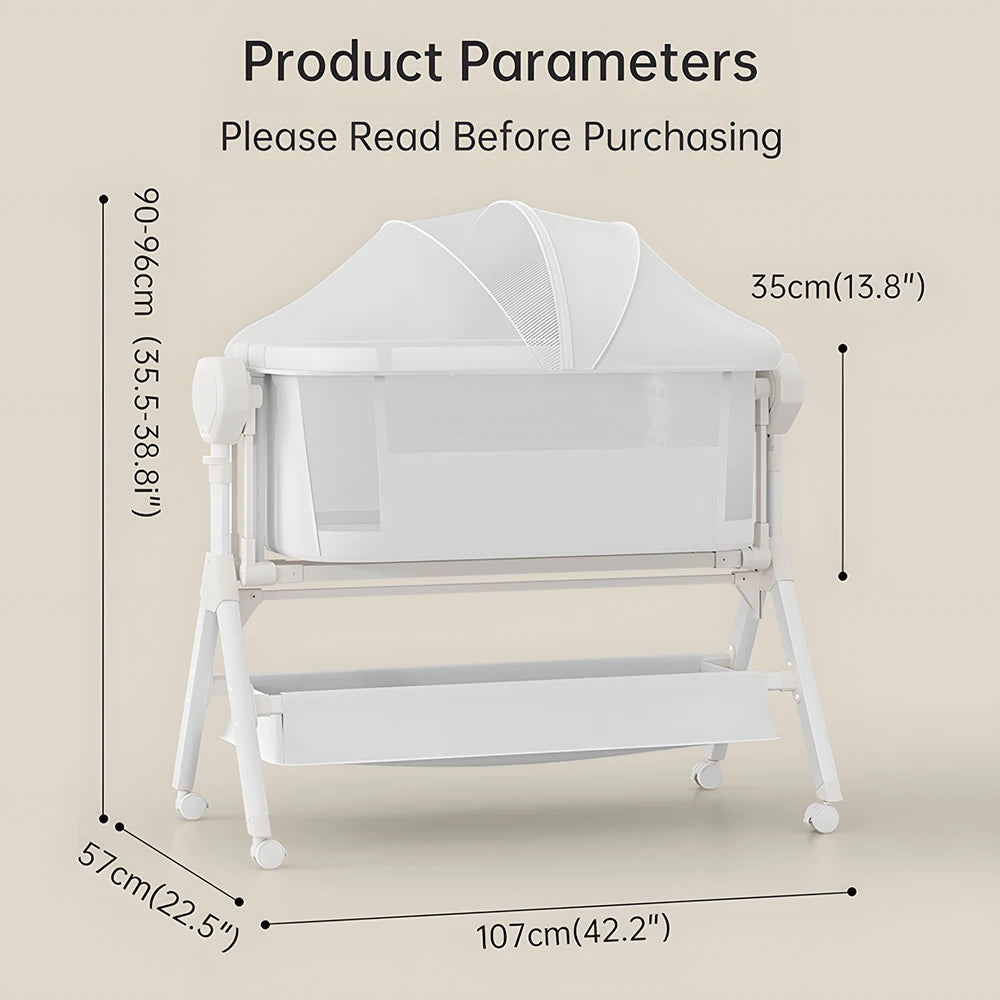 Automatic Rocking Bassinet with Music and Soft Mattress