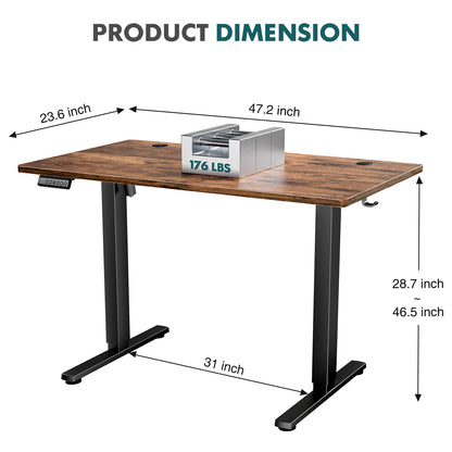 Ergonomic Electric Standing Desk, Height Adjustable