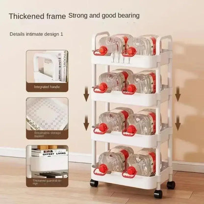 Multi-functional Moveable Storage Rack
