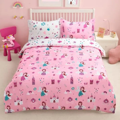 5 Pcs Girls Super Soft Microfiber Bed in a Bag with Comforter