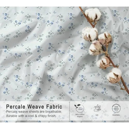 Butter Flight - Crisp Cooling 100% Organic Cotton Percale Sheet Set