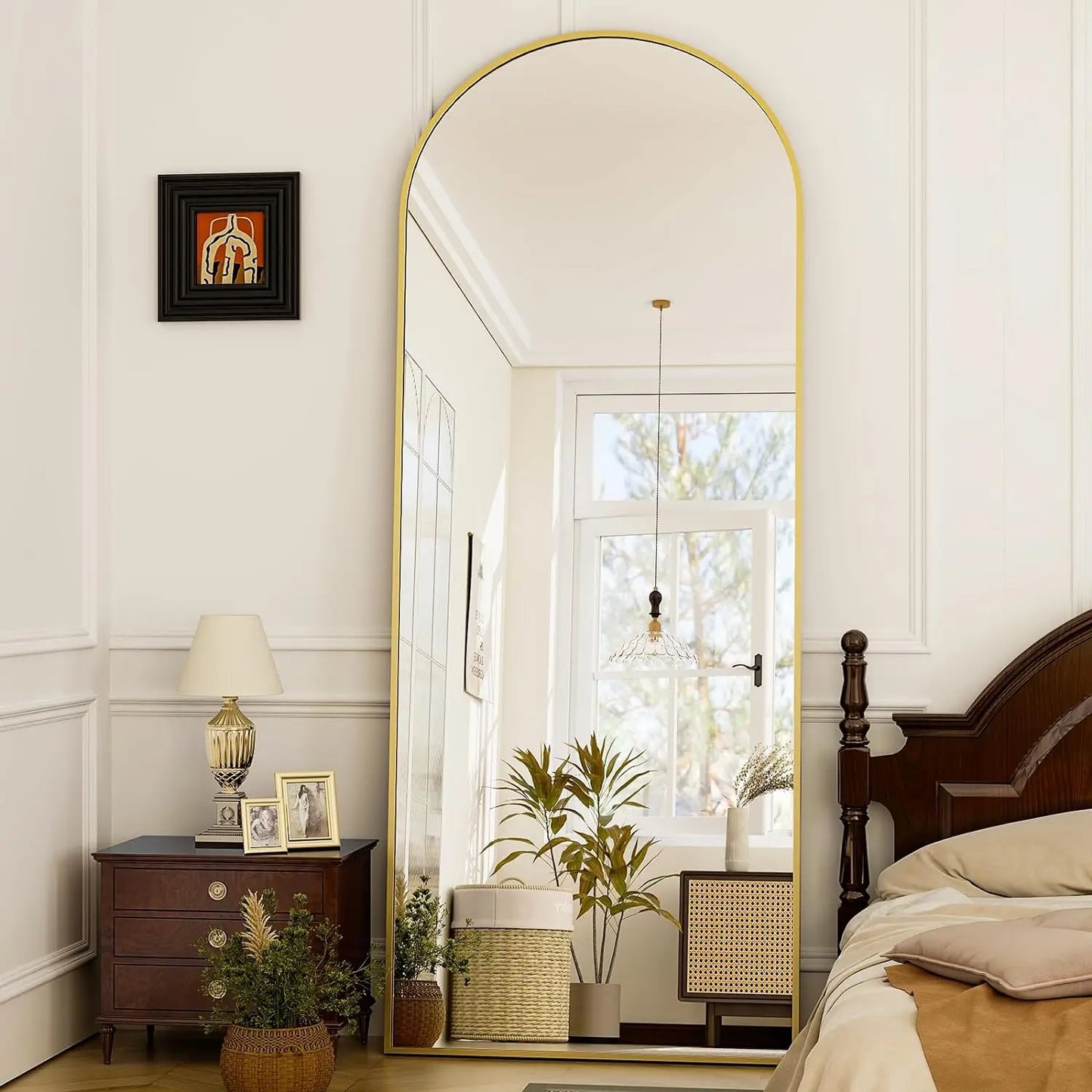21 x 64 inch Arched Full Length High-Definition Mirror