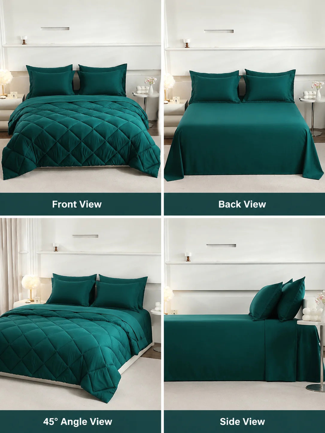 5pcs/7pcs Twin, Full, Queen, King, Bedding Sets with Comforter