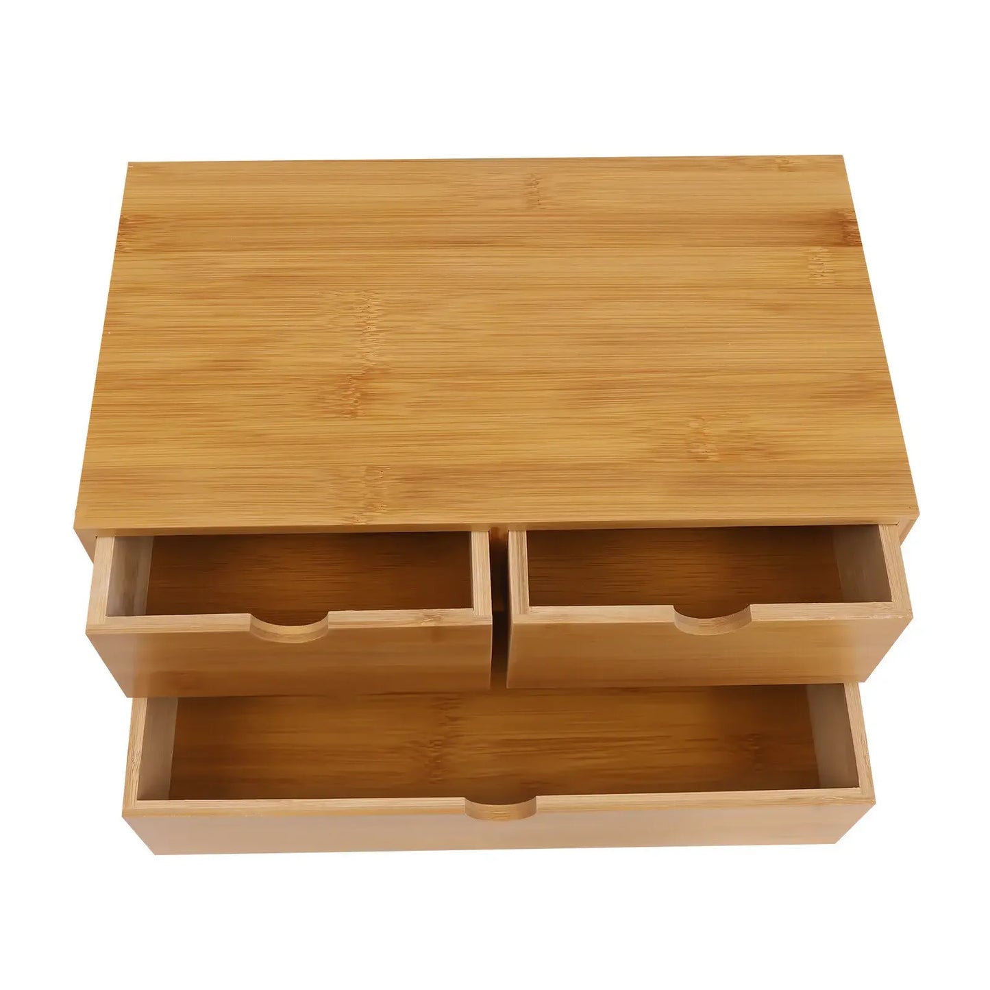 Bamboo Desktop Storage Organizer with 3-Drawers