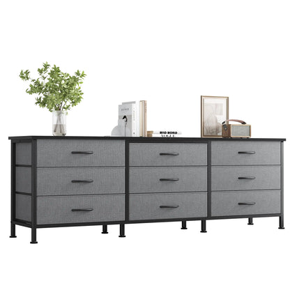 Long Entertainment Center Up to 75 Inch TV Storage Drawers