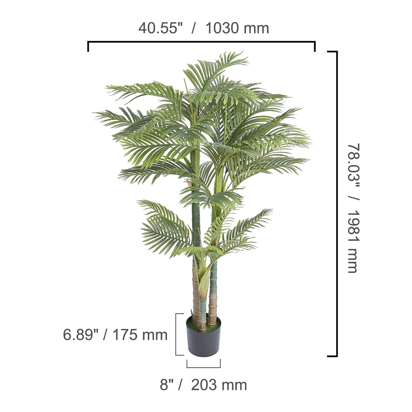 Artificial Palm Tree 4/5/6 FT Faux Plant