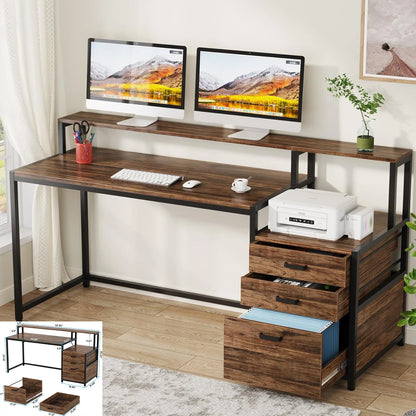 L-Shaped Computer Desk for Home Office