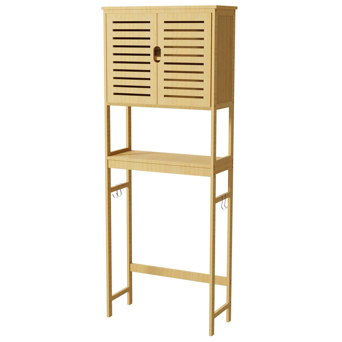 Bamboo Over-the-Toilet Bathroom Storage Cabinet