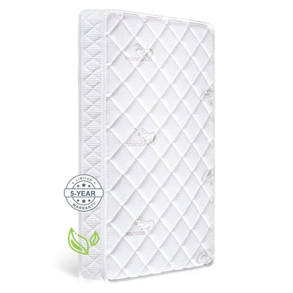 Premium Crib & Toddler Mattress, Fleece Surface-Hypoallergenic, 5" Thick