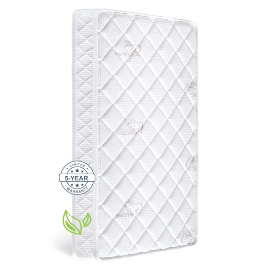 Premium Crib & Toddler Mattress, Fleece Surface-Hypoallergenic, 5" Thick