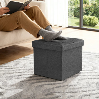 Heavy-Duty Multi-Purpose Folding Storage Ottoman Bench with Seat
