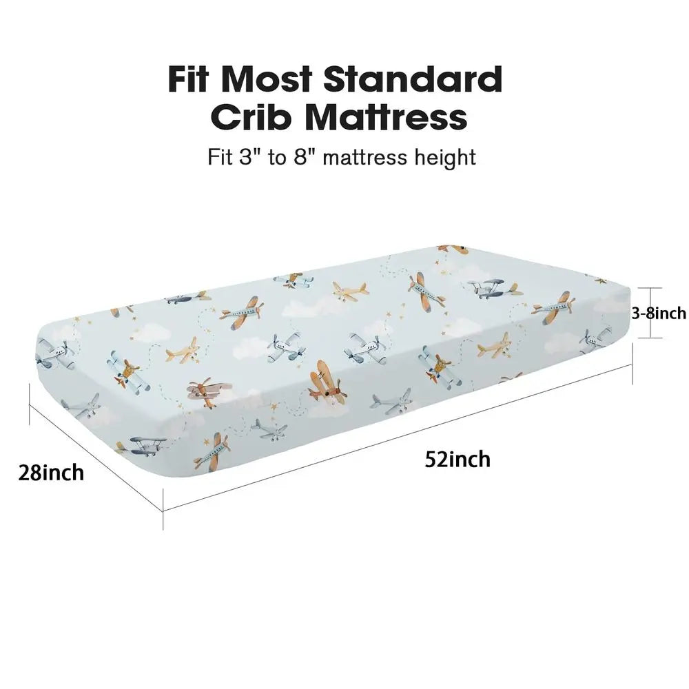 2-Pack Super Soft Baby Bedding for Crib or Toddler Mattress