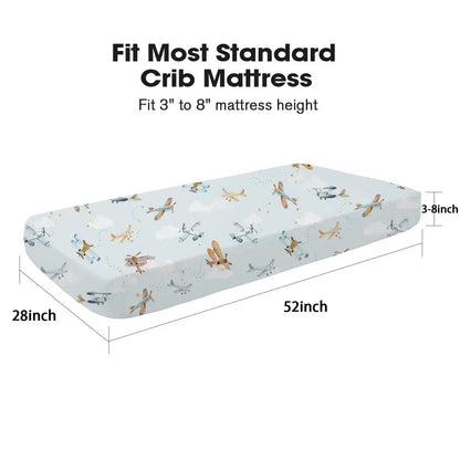 2-Pack Super Soft Baby Bedding for Crib or Toddler Mattress
