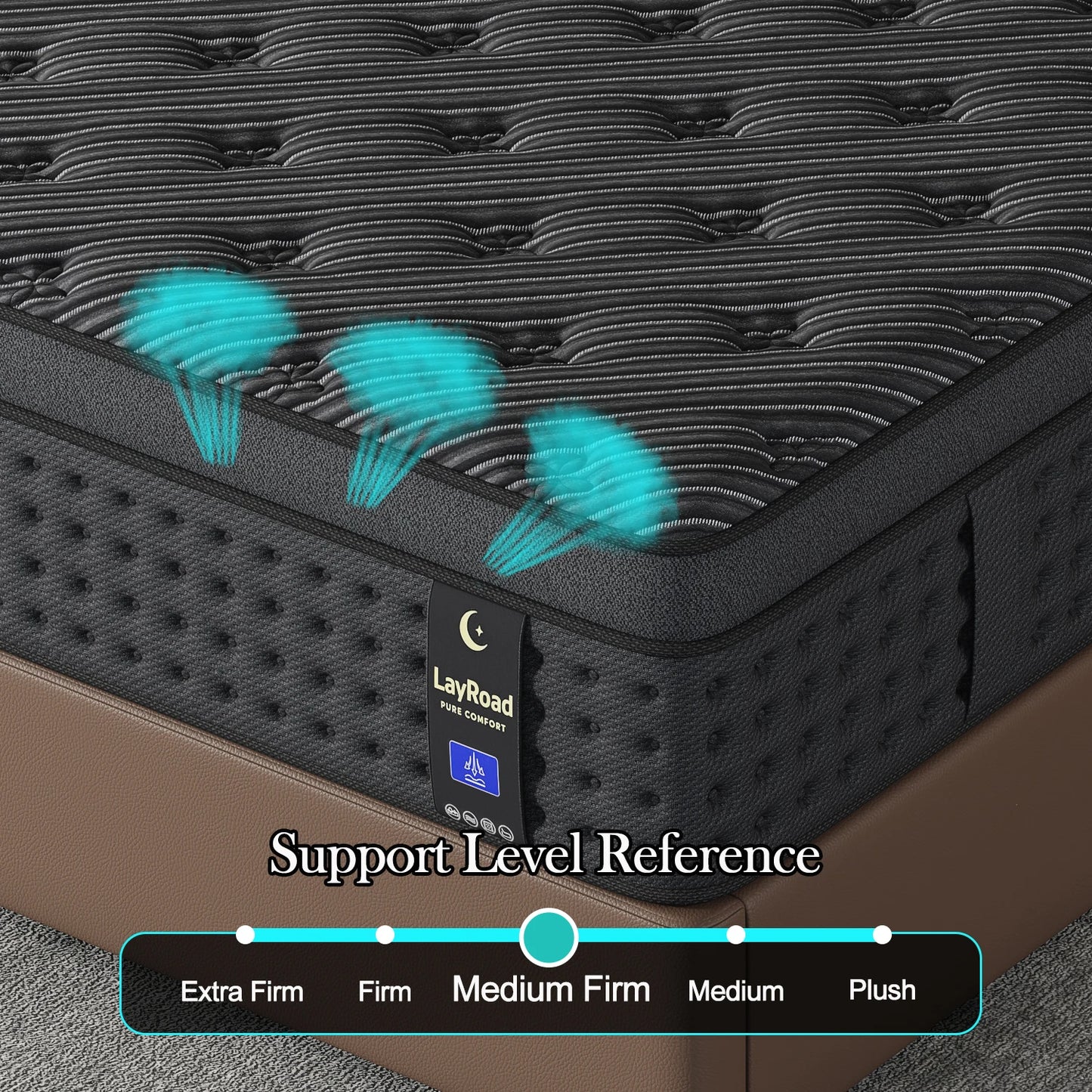 12/14 Inch Memory Foam Spring Mattress, Medium Firmness