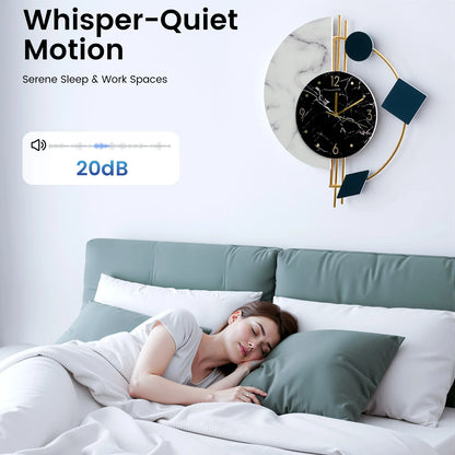 22 inch Marble Nordic Style Creative Luxury Wall Clock