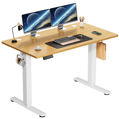 40 x 24 Inch Electric Sit Stand Computer Desk w/ Adjustable Height