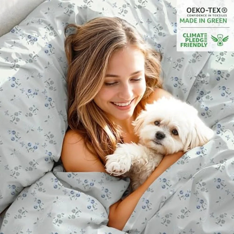 Butter Flight - Crisp Cooling 100% Organic Cotton Percale Sheet Set